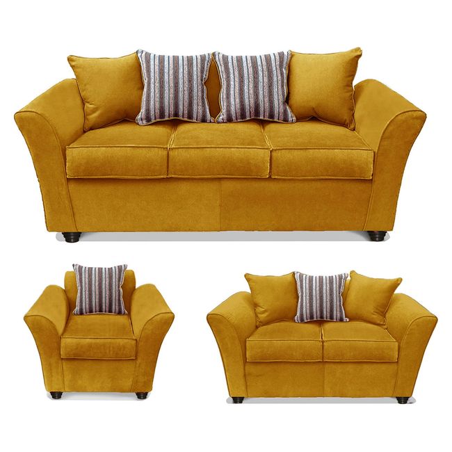 COMERCIALIZADORA ELEGANT DETAIL - Juego Living Minesota 3+2+1 Tel Comercializadora Elegant Detail