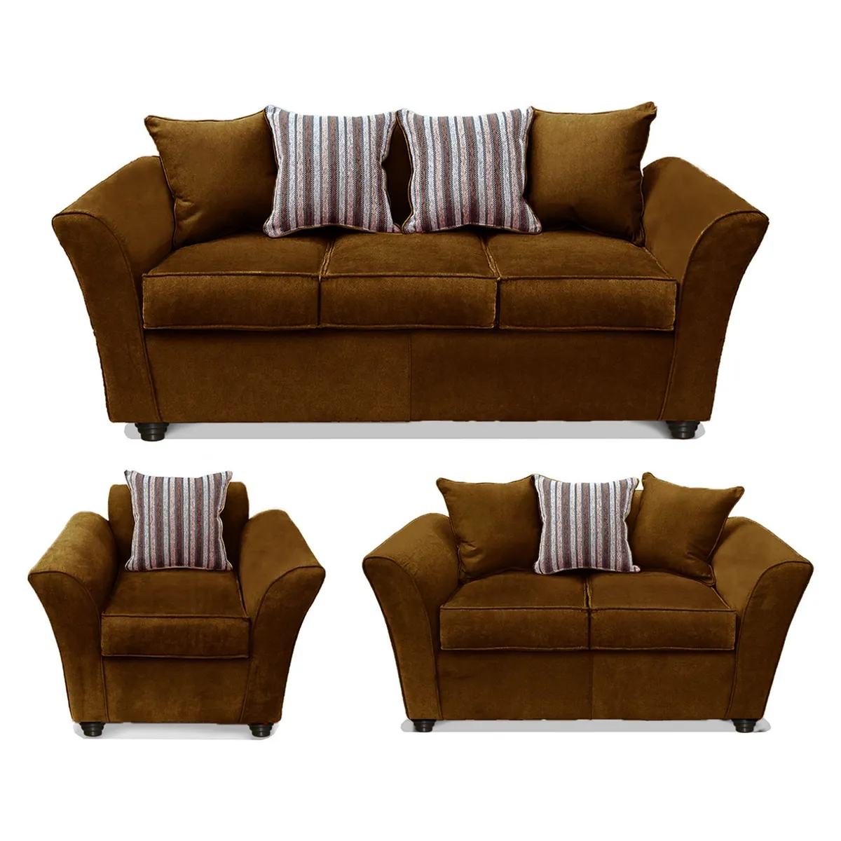 COMERCIALIZADORA ELEGANT DETAIL - Juego Living Minesota 3+2+1 Tel Comercializadora Elegant Detail