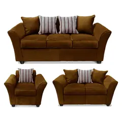COMERCIALIZADORA ELEGANT DETAIL - Juego Living Minesota 3+2+1 Tel