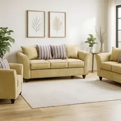 COMERCIALIZADORA ELEGANT DETAIL - Juego Living Minesota 3+2+1 Tel