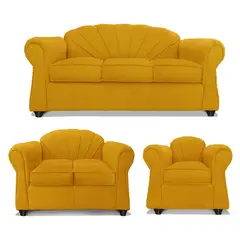 COMERCIALIZADORA ELEGANT DETAIL - Juego De Living Marsella 3+2+1 Tel