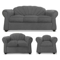 Juego De Living Marsella 3+2+1 Tel