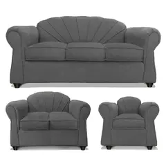 COMERCIALIZADORA ELEGANT DETAIL - Juego Living Marsella 3+2+1 Tel