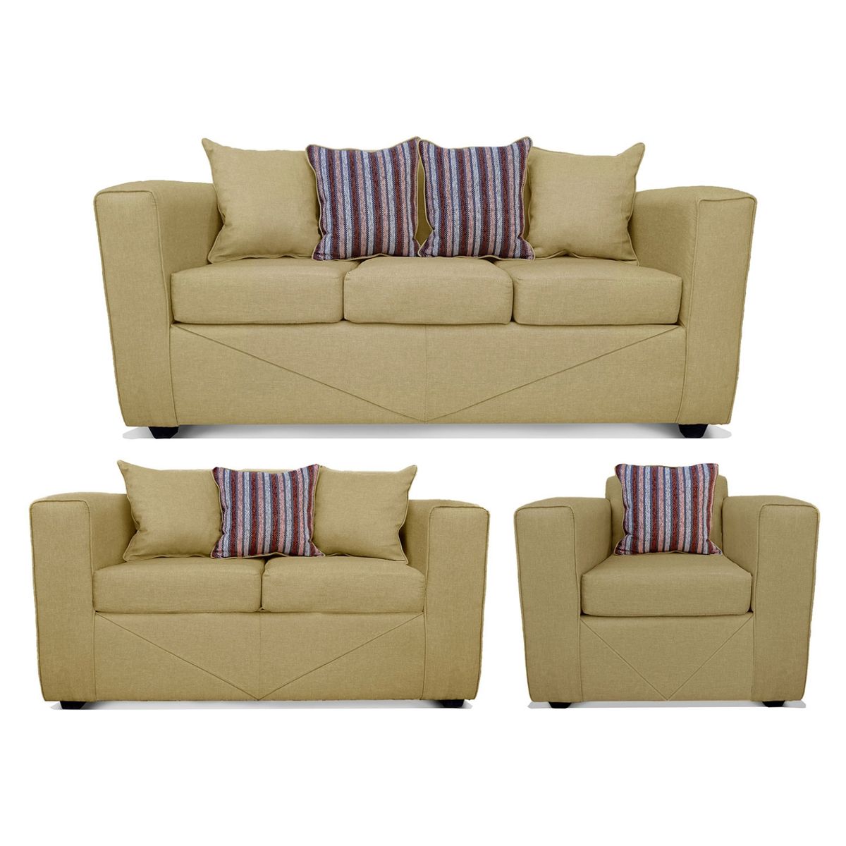 COMERCIALIZADORA ELEGANT DETAIL - Juego De Living Santa Fé 3+2+1 Tel Comercializadora Elegant Detail