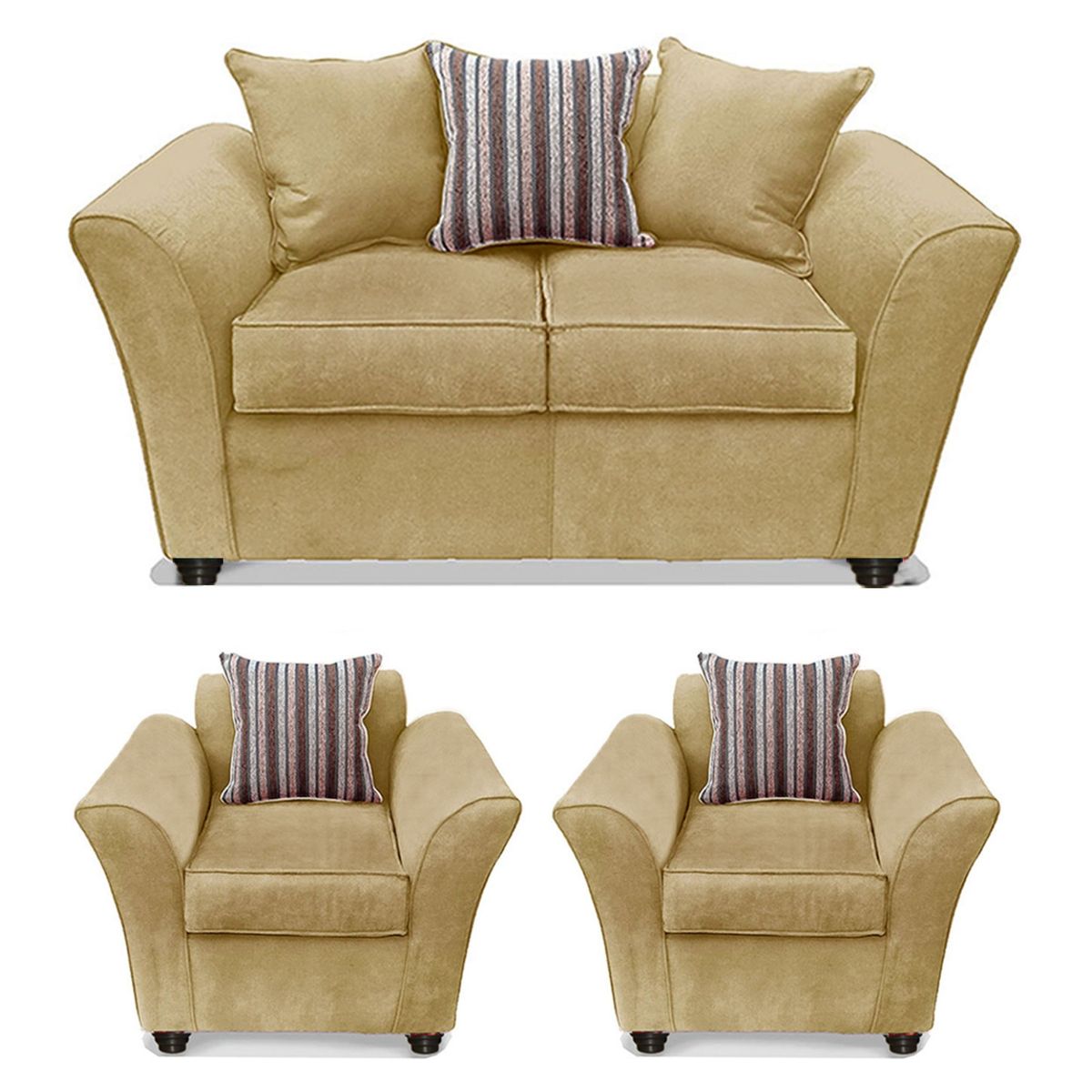 COMERCIALIZADORA ELEGANT DETAIL - Juego DeLiving Minesota 2+1+1 Tel Comercializadora Elegant Detail