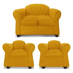 COMERCIALIZADORA ELEGANT DETAIL - Juego Living Marsella 2+1+1 Tel