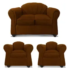 COMERCIALIZADORA ELEGANT DETAIL - Juego Living Marsella 2+1+1 Tel