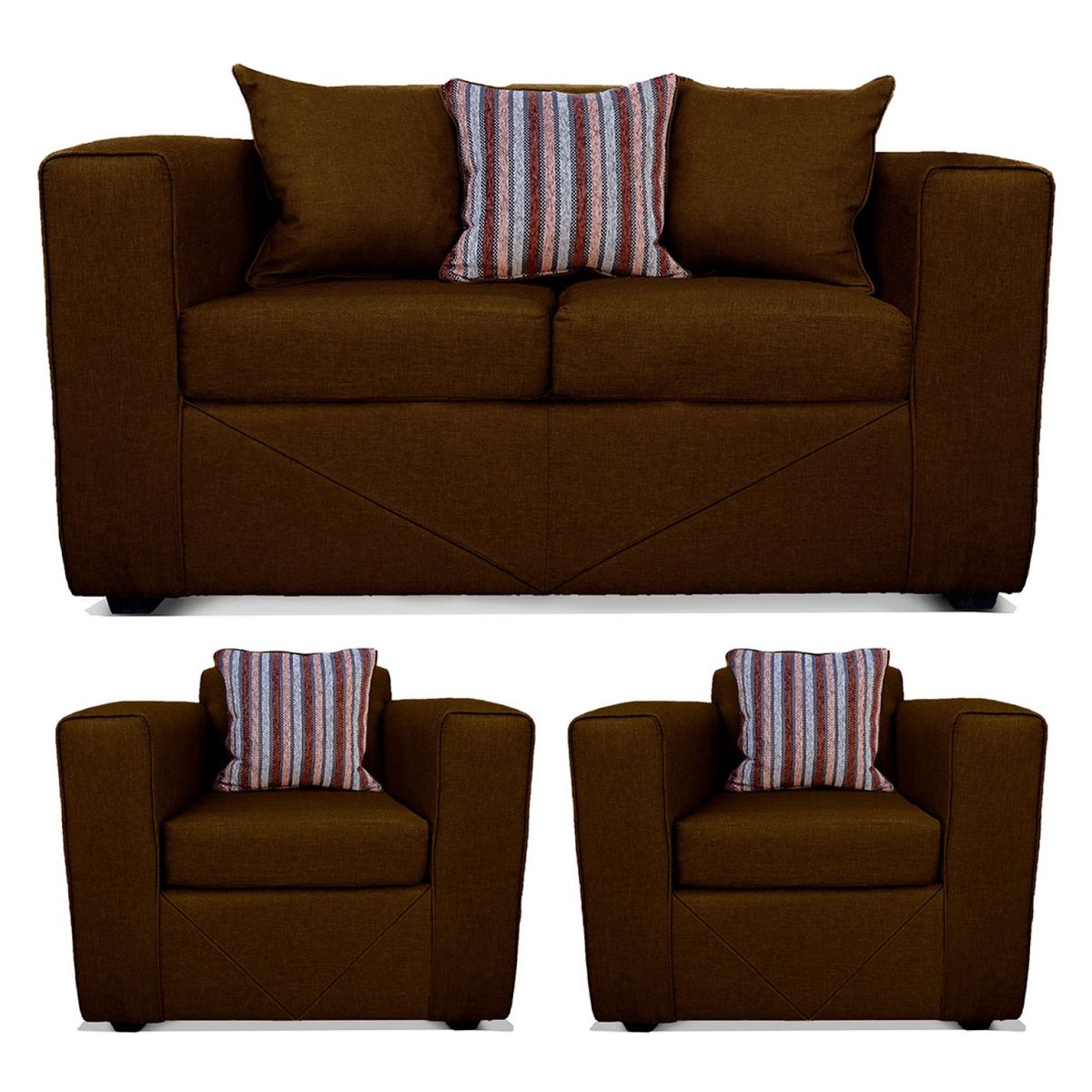 COMERCIALIZADORA ELEGANT DETAIL - Juego De Living Santa Fé 2+1+1 Tel Comercializadora Elegant Detail