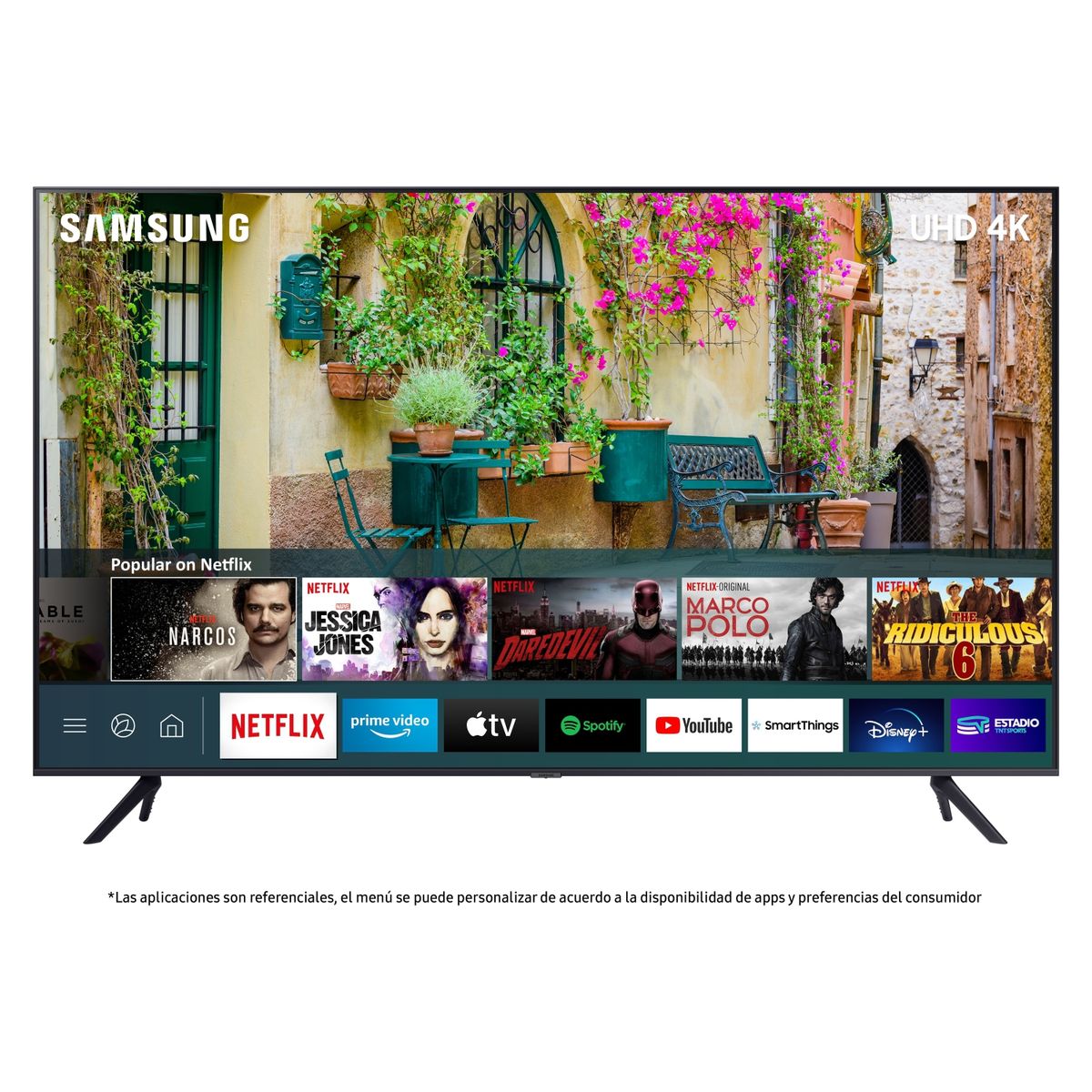 SAMSUNG - LED Smart TV 60" UN60AU7000GXZS Tizen Samsung