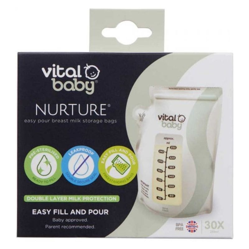 VITALBABY - Bolsas Para Almacenar Leche 30 Pcs Vitalbaby
