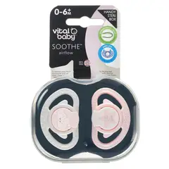 VITALBABY - Pack De 2 Chupetes 0-6 Meses Little