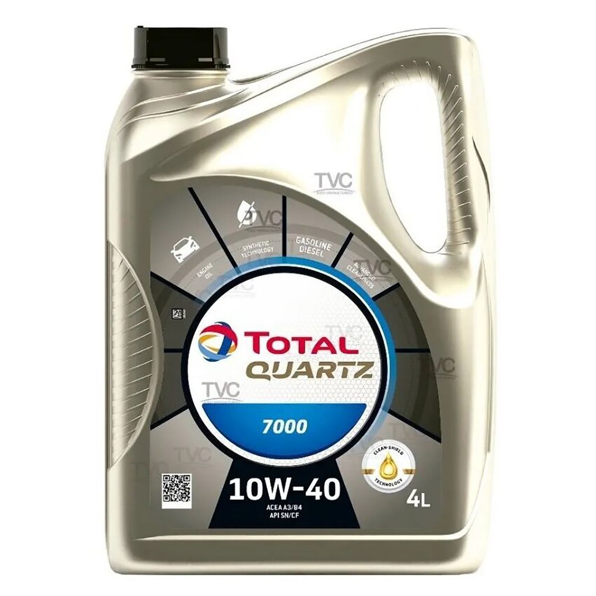 GENERICO - Aceite de Motor 10W40 Total 7000 Tec Sintetica