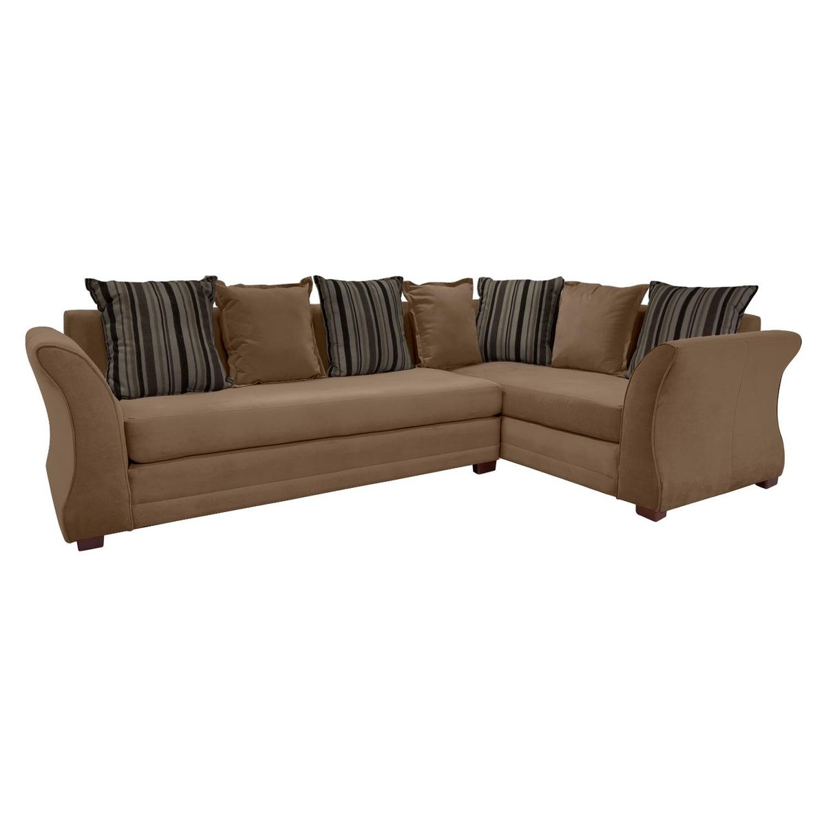 LIVING FACTORY - Sofá Seccional Camel Resorte Felpa Derecho Living Factory