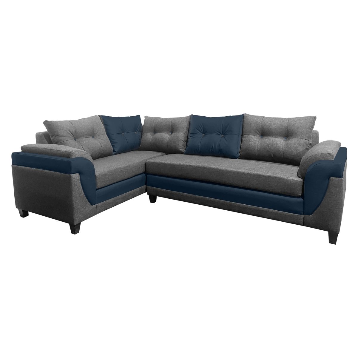 LIVING FACTORY - Sofá Seccional Jazz Resorte Lino/Pu Izquierdo Living Factory