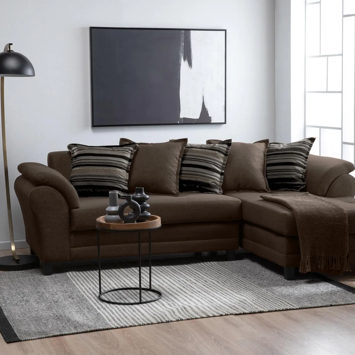 LIVING FACTORY - Sofá Seccional Mustang Resorte Derecho Living Factory