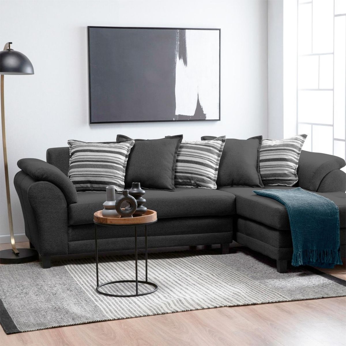 LIVING FACTORY - Sofá Seccional Mustang Resorte Derecho Living Factory