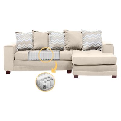 Imagen 2 del producto Sofá Seccional Derecho Felpa Milan