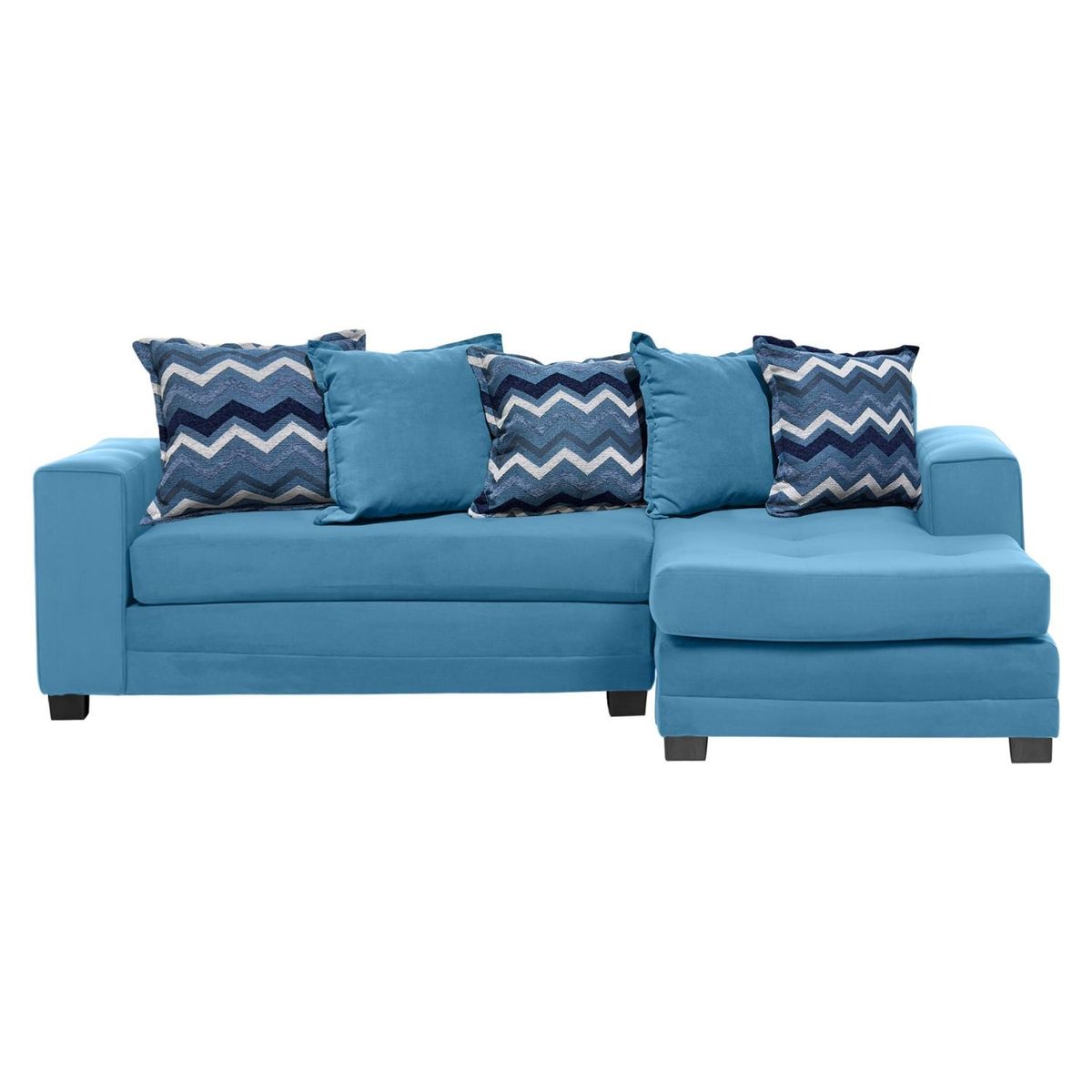 LIVING FACTORY - Sofá Seccional Derecho Felpa Milan Living Factory