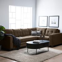 Sofá Seccional Dubai Resorte Felpa Derecho