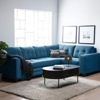 Sofá Seccional Dubai Resorte Felpa Derecho