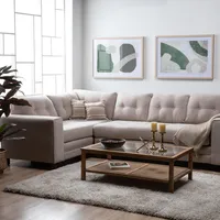 Sofá Seccional Dubai Resorte Felpa Izquierdo