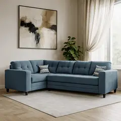 LIVING FACTORY - Sofá Seccional Dubai Resorte Felpa Izquierdo