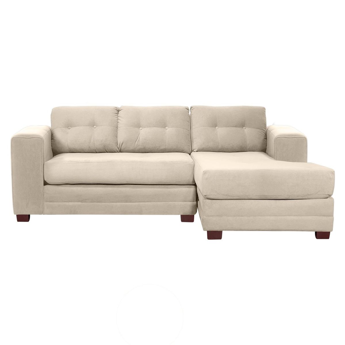 LIVING FACTORY - Sofá Seccional Roma Resorte Felpa Derecho Living Factory