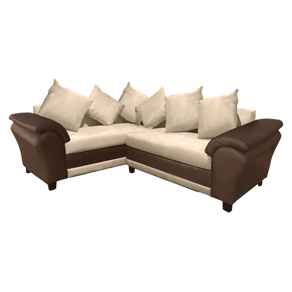 LIVING FACTORY - Sofá Seccional Capricho Resorte Pu/Felpa Izquierdo Living Factory