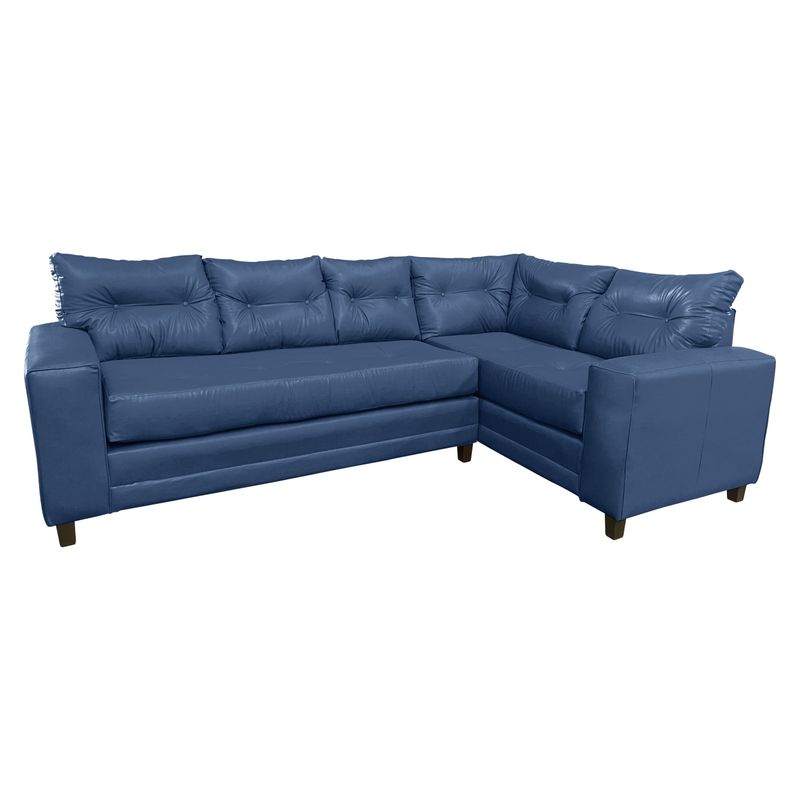 LIVING FACTORY - Sofá Seccional Mosley Resorte Zig Zag Pu Derecho Living Factory