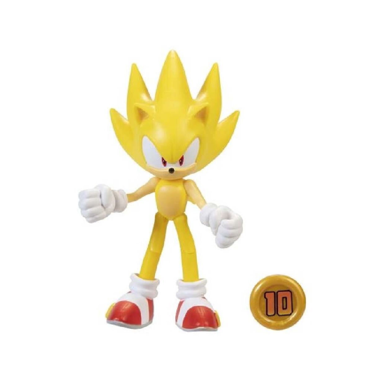 JAKKS PACIFIC - Sonic - Figura Super Sonic 10 cm y Accesorio