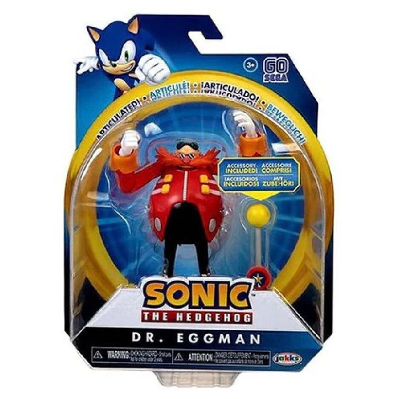 JAKKS PACIFIC - Sonic - Figura Mr Eggman 10Cm y Accesorio