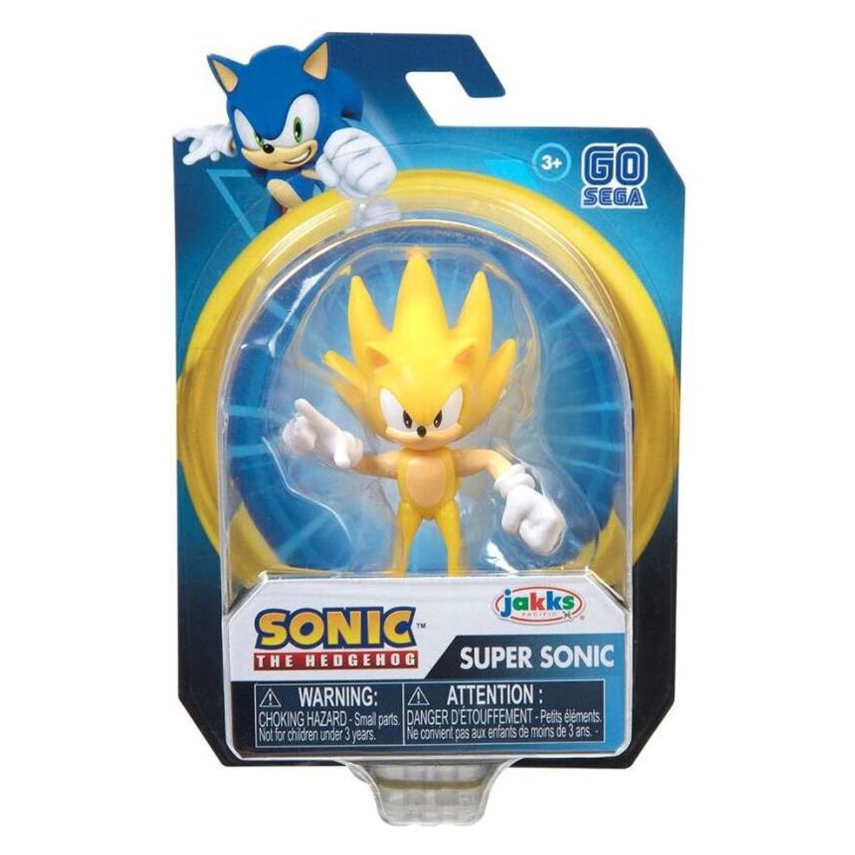 JAKKS PACIFIC - Sonic - Figura Super Sonic 5 cm Articulada