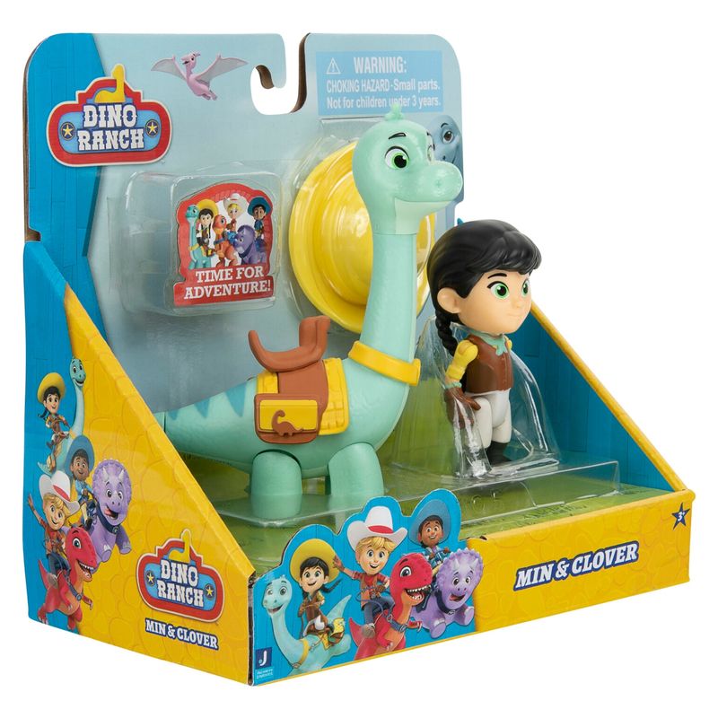 DINO RANCH - Figura De Animal Dino Ranch Min Y Clover