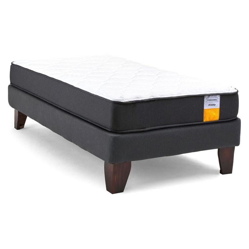 DRIMKIP - Cama Europea Funcional 1 Plazas Plus 90x200 Cm