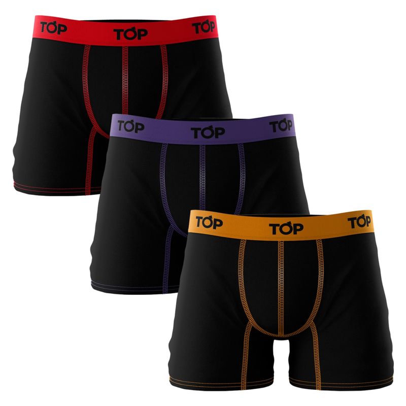 TOP - Pack De 3 Bóxer Hombre Top