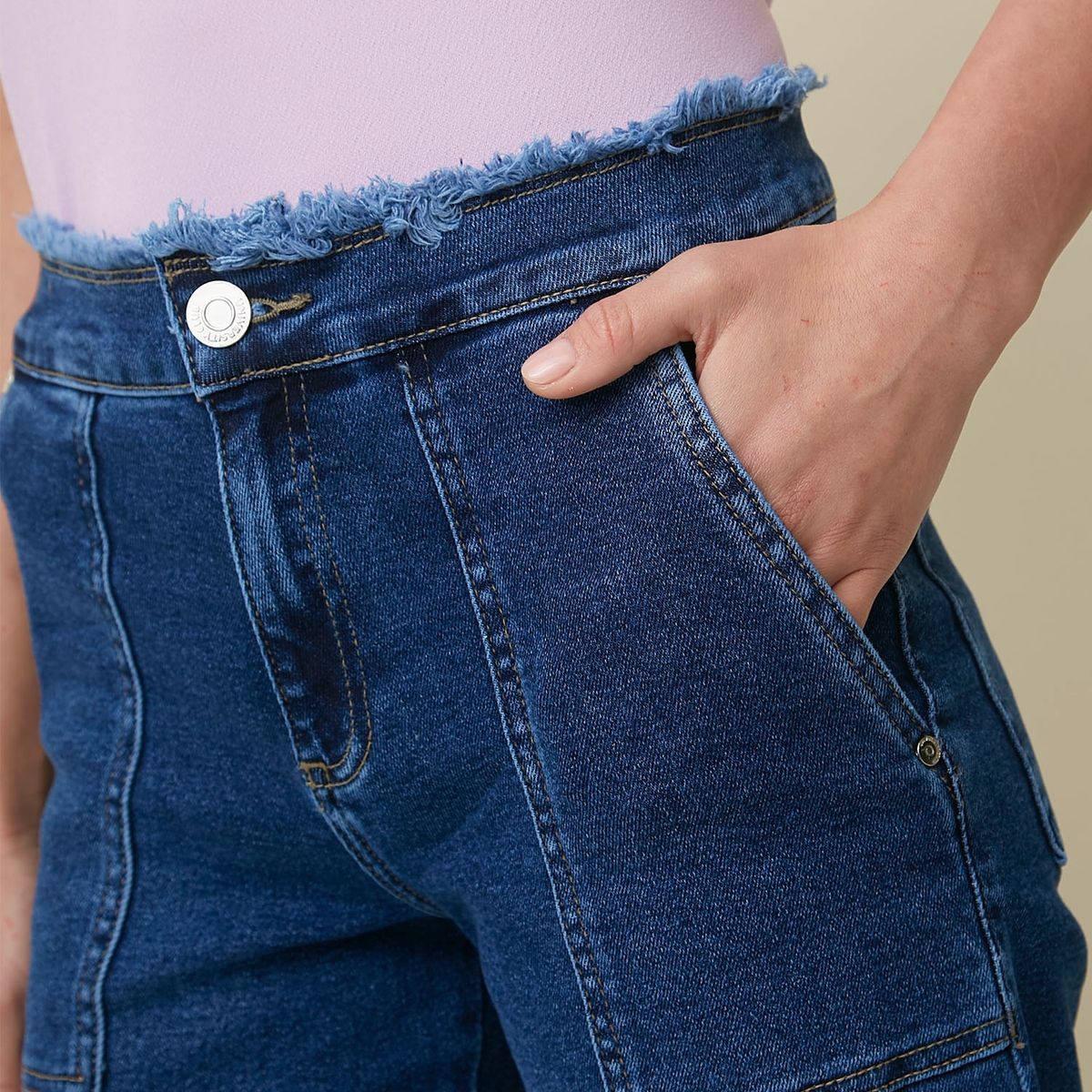 UNIVERSITY CLUB - Jeans Wide Leg Tiro Alto Mujer University Club