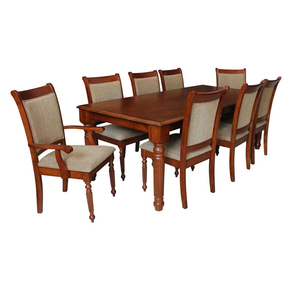 MOBELAND - Comedor 6 Sillas Y 2 Sitiales Modelo Gabriela