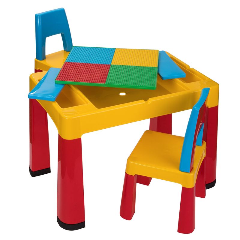 KIDSCOOL - Juego Mesa Didactica Para Niños 2 Sillas Multifuncional Kidscool