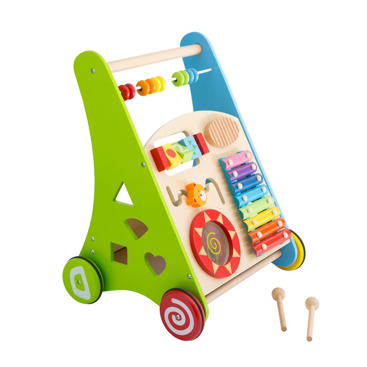 KIDSCOOL - Caminador De Madera Multifuncional Kidscool