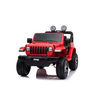 Auto De Juguete Jeep Rubicom Rojo Bateria