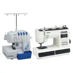 BROTHER - Combo Overlock 3534DT + Máquina Coser ST371HD