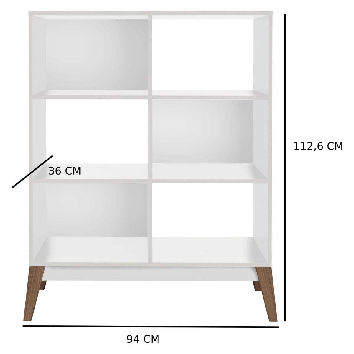 BE DESIGN - Estante Amber Pequim Blanco Be Design