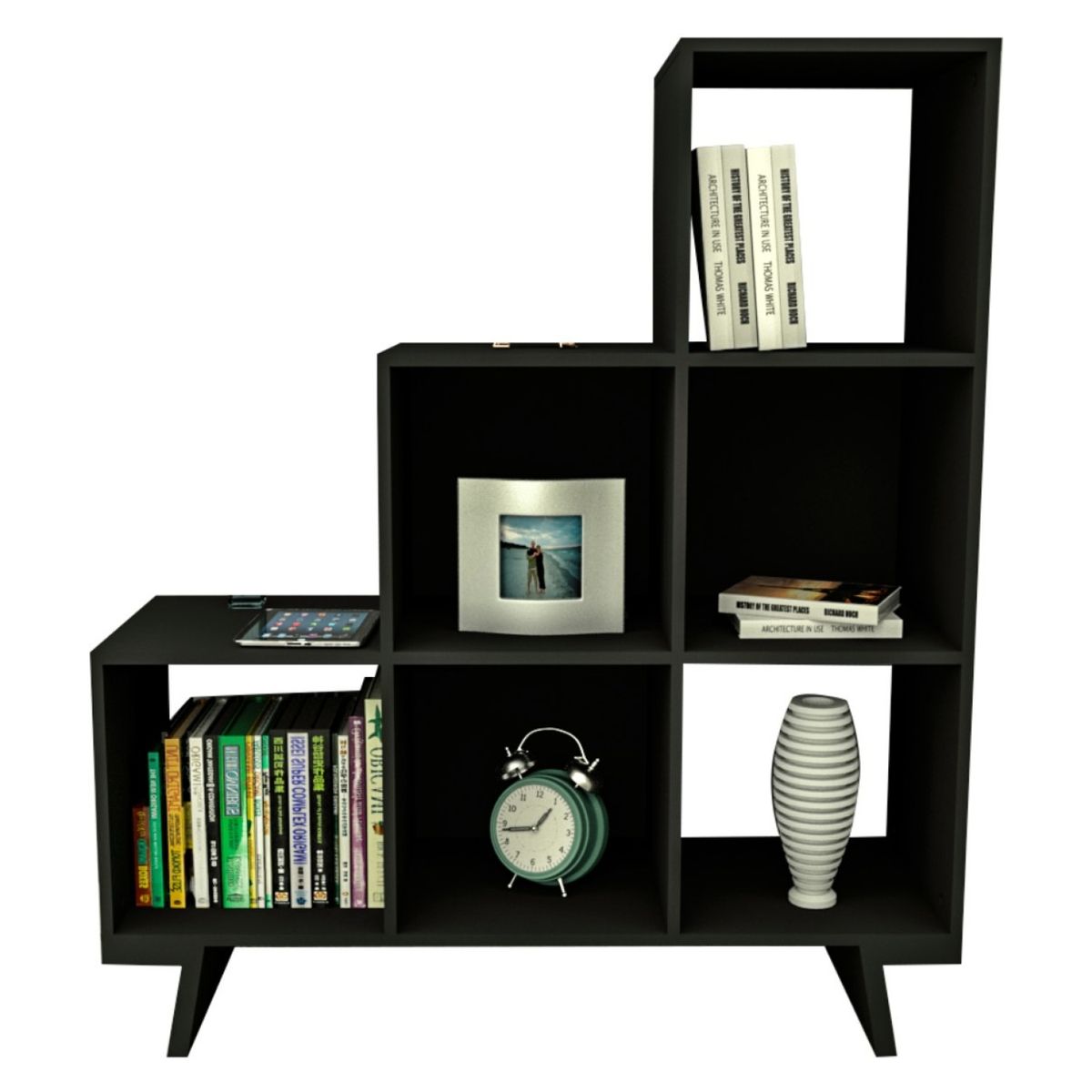 BE DESIGN - Organizador Urban 6 Espacios Negro Be Design