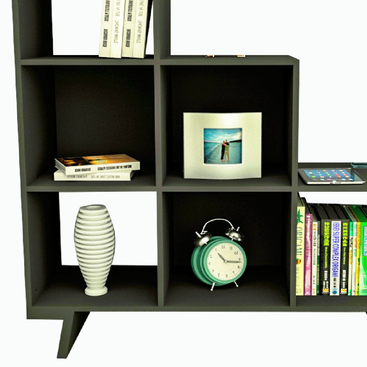 BE DESIGN - Organizador Urban 6 Espacios Negro Be Design