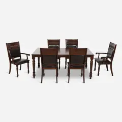 CIC - Juego de Comedor New Cordobes 4 Sillas+2 Sitiales 180 Cm