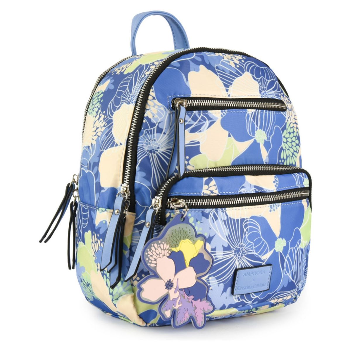 AMPHORA - Mochila Cristina Cilloniz Azul Jeans Mujer Amphora