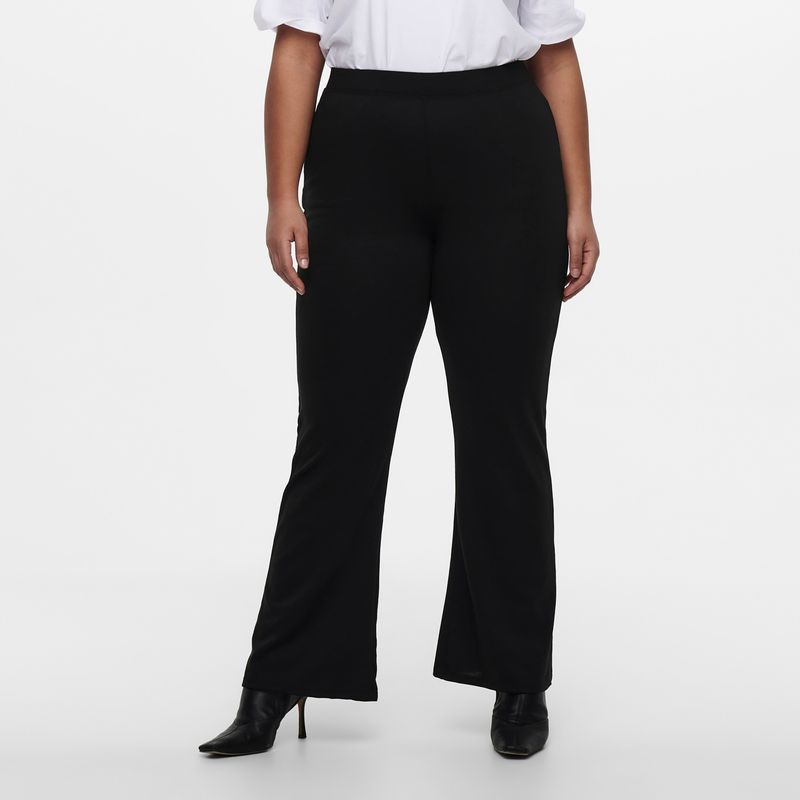 ONLY - Pantalón Flare Tiro Alto Mujer Only
