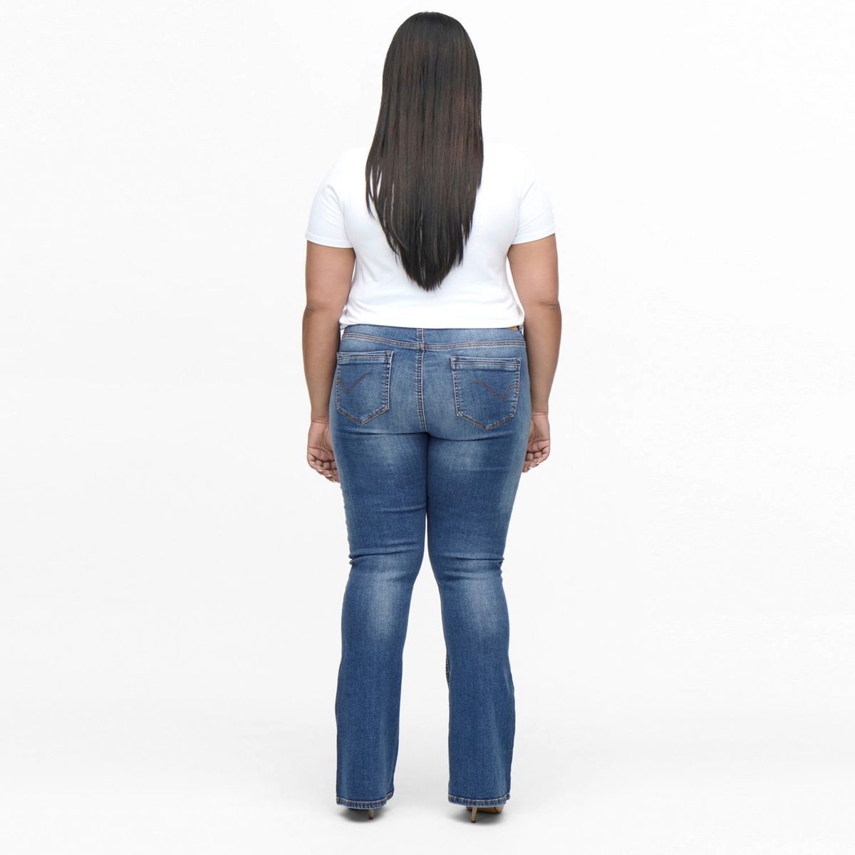 ONLY - Jeans Flare Tiro Alto Algodón Mujer Only