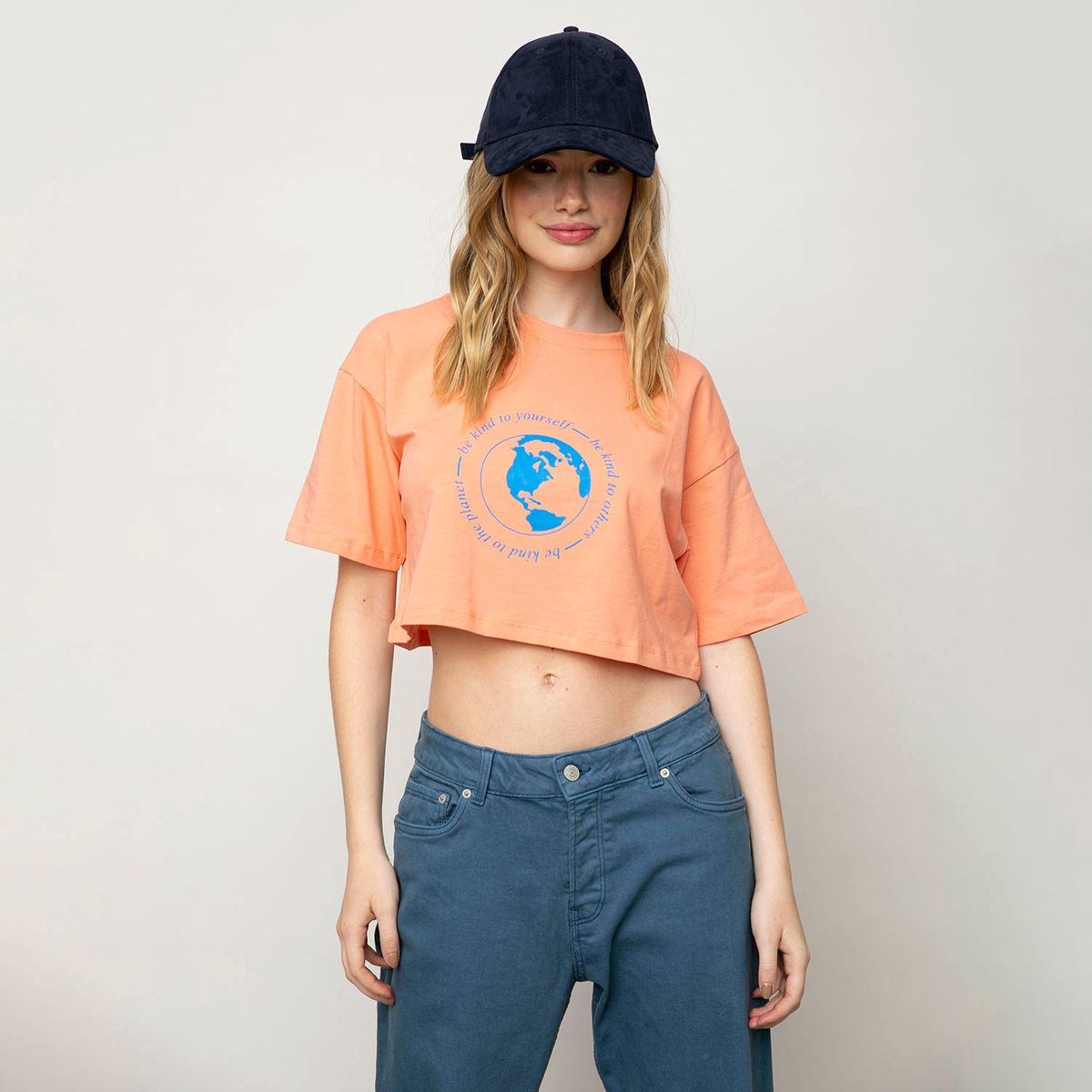 JJXX - Polera Estampada Manga Corta Algodón Mujer JJXX