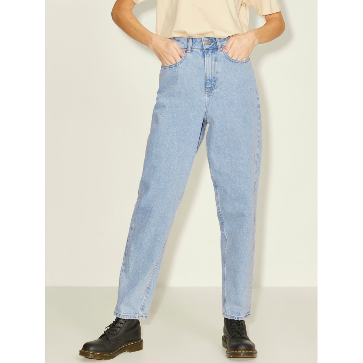 JJXX - Jeans Mom Tiro Alto Algodón Mujer JJXX